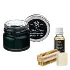 Набор для ухода за обувью из замши и нубука темно-синий MAVI STEP Aurora Kit
