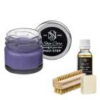 Набір для догляду за взуттям із замші та нубуку фіолетовий MAVI STEP Aurora Kit