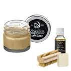 Набор для ухода за обувью из замши и нубука серо-бежевый MAVI STEP Aurora Kit