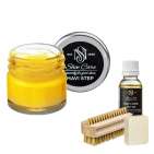 Набор для ухода за обувью из замши и нубука ярко-желтый MAVI STEP Aurora Kit