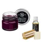 Набор для ухода за обувью из замши и нубука темно-сиреневый MAVI STEP Aurora Kit