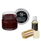 Набор для ухода за обувью из замши и нубука шоколадный какао  MAVI STEP Aurora Kit