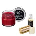 Набор для ухода за обувью из замши и нубука красный MAVI STEP Aurora Kit