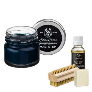 Набор для ухода за обувью из замши и нубука полуночный MAVI STEP Aurora Kit фото 102586