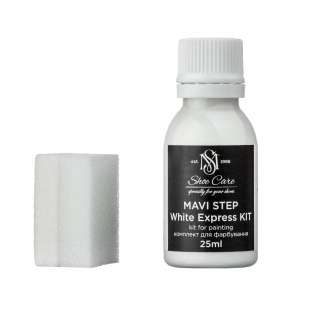 Краска для кожи белая с аппликатором MAVI STEP White Express Kit, 25 мл